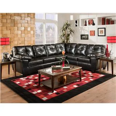 Casual and Contemporary Corner Shaped Sectional Sofa
